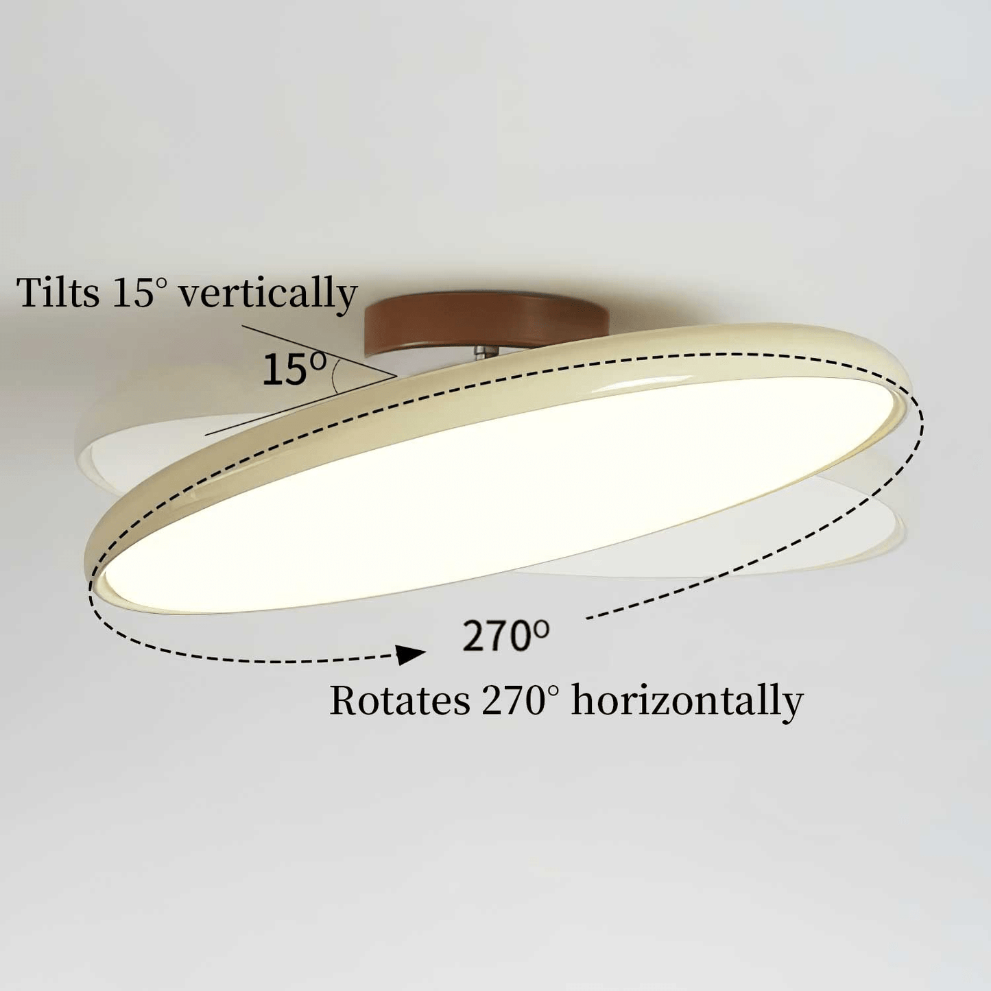 Adjustable Disc Ceiling Light With Low Profile Mount