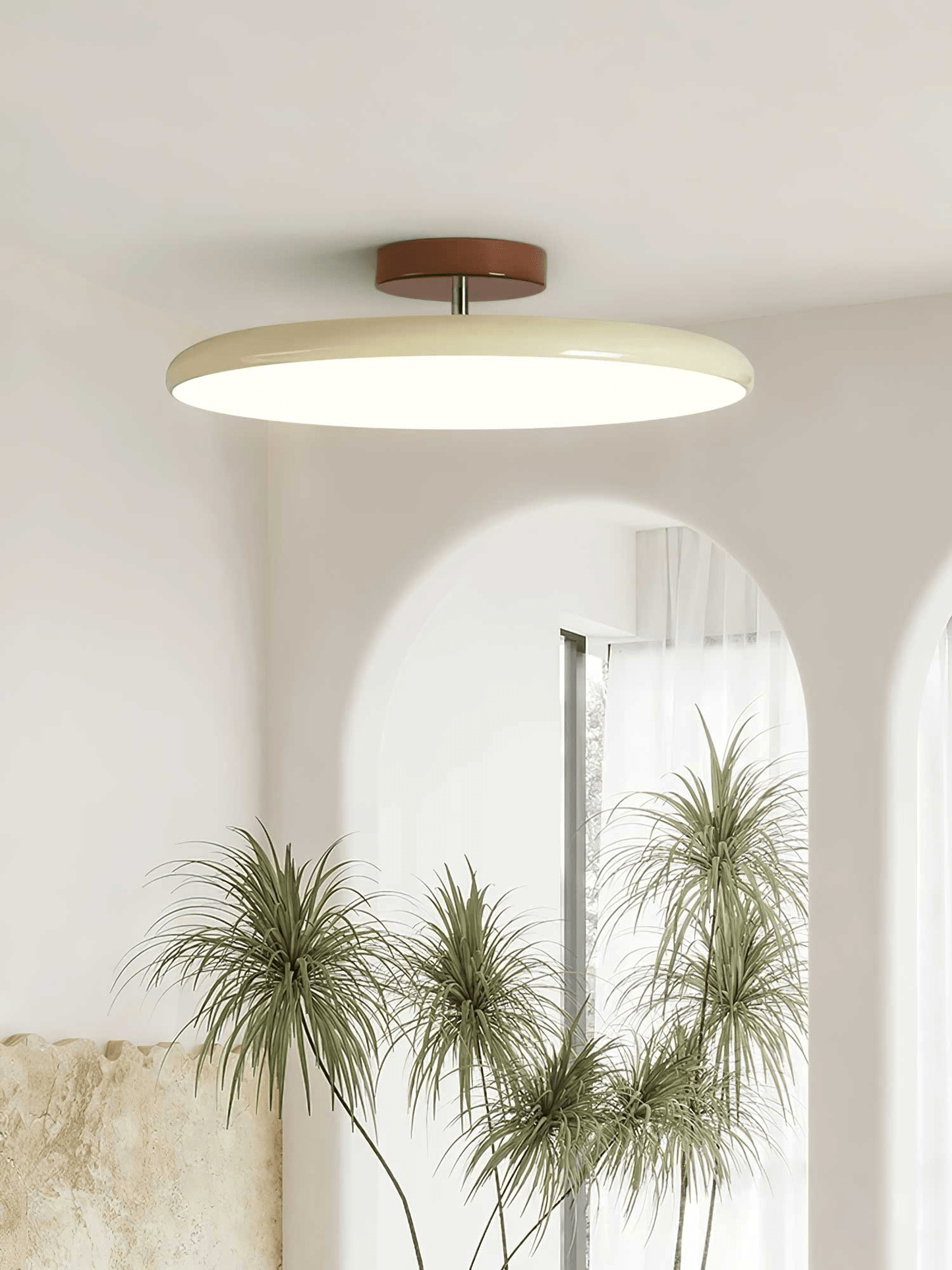 Adjustable Disc Ceiling Light With Low Profile Mount