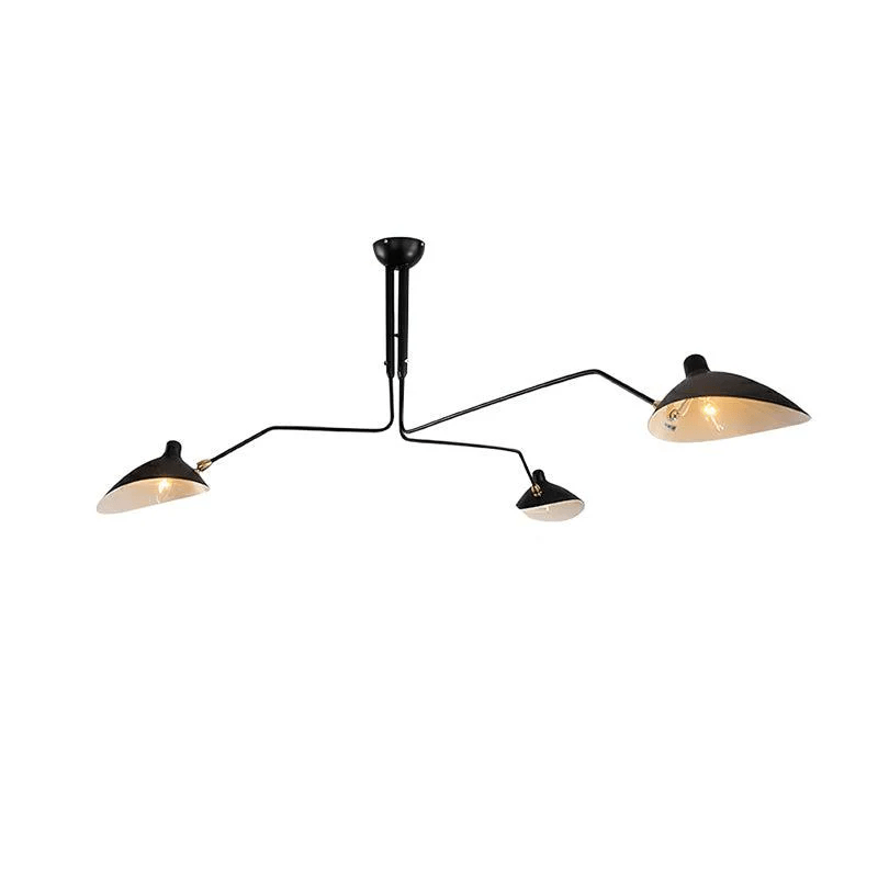 3-Arm Ceiling Light With Pivot Shades