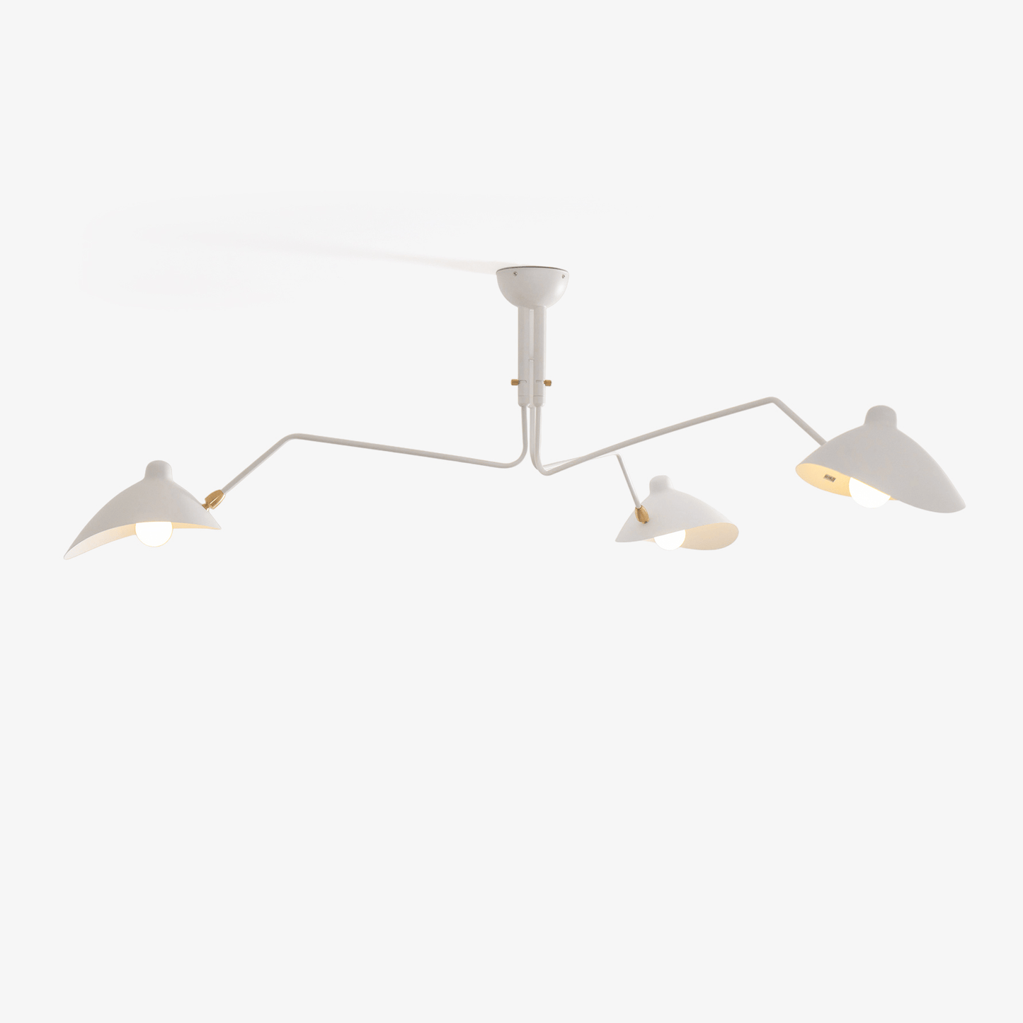 3-Arm Ceiling Light With Pivot Shades