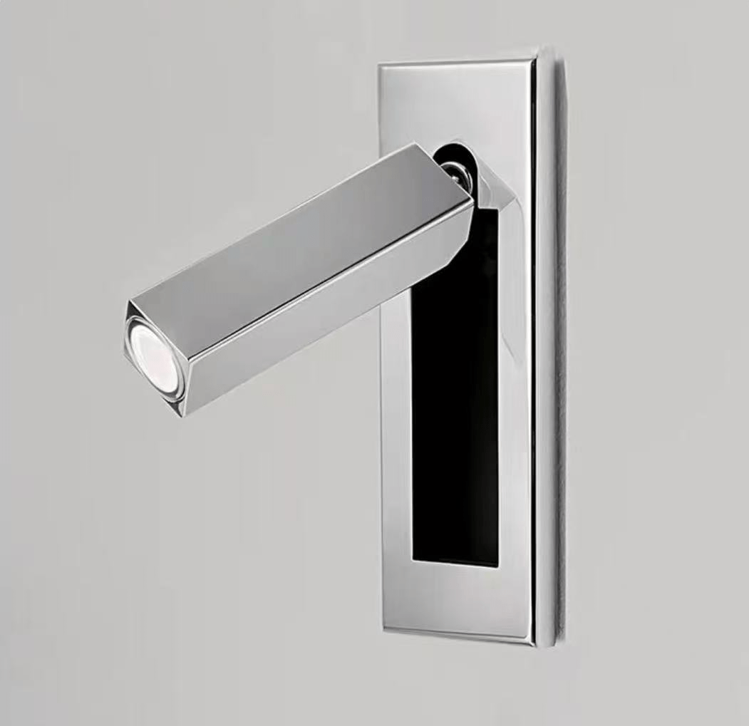 Embedded Bedside Reading Spotlight Wall Light With Adjustable Head