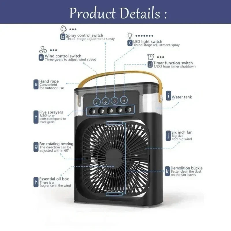 Portable Desktop Air Cooling Fan