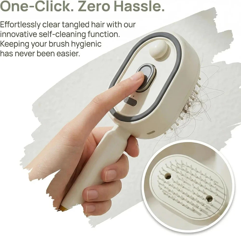 Electric Steam Hair Straightening Brush