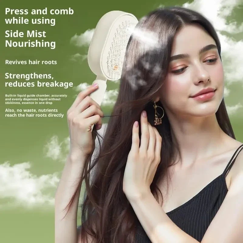 Electric Steam Hair Straightening Brush