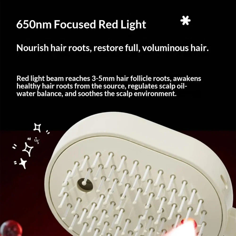 Electric Steam Hair Straightening Brush