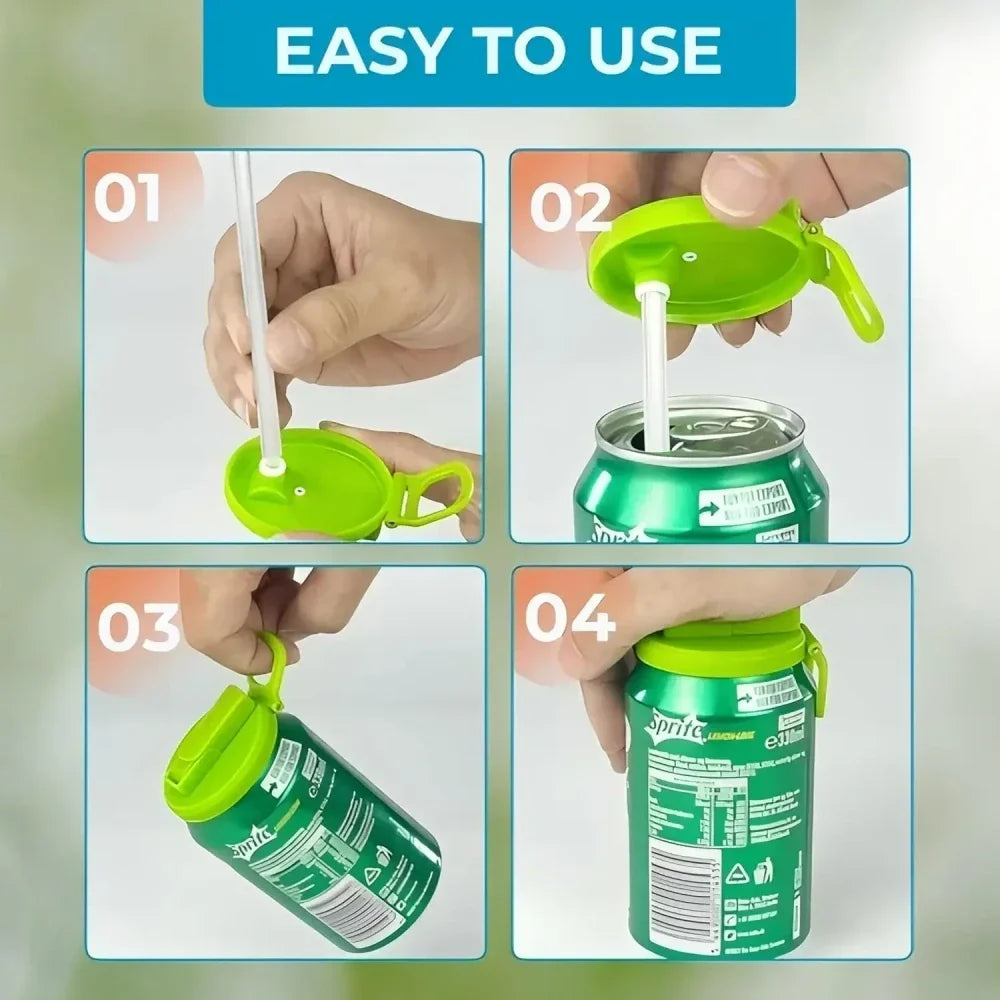 Reusable Silicone Beverage Can Lids