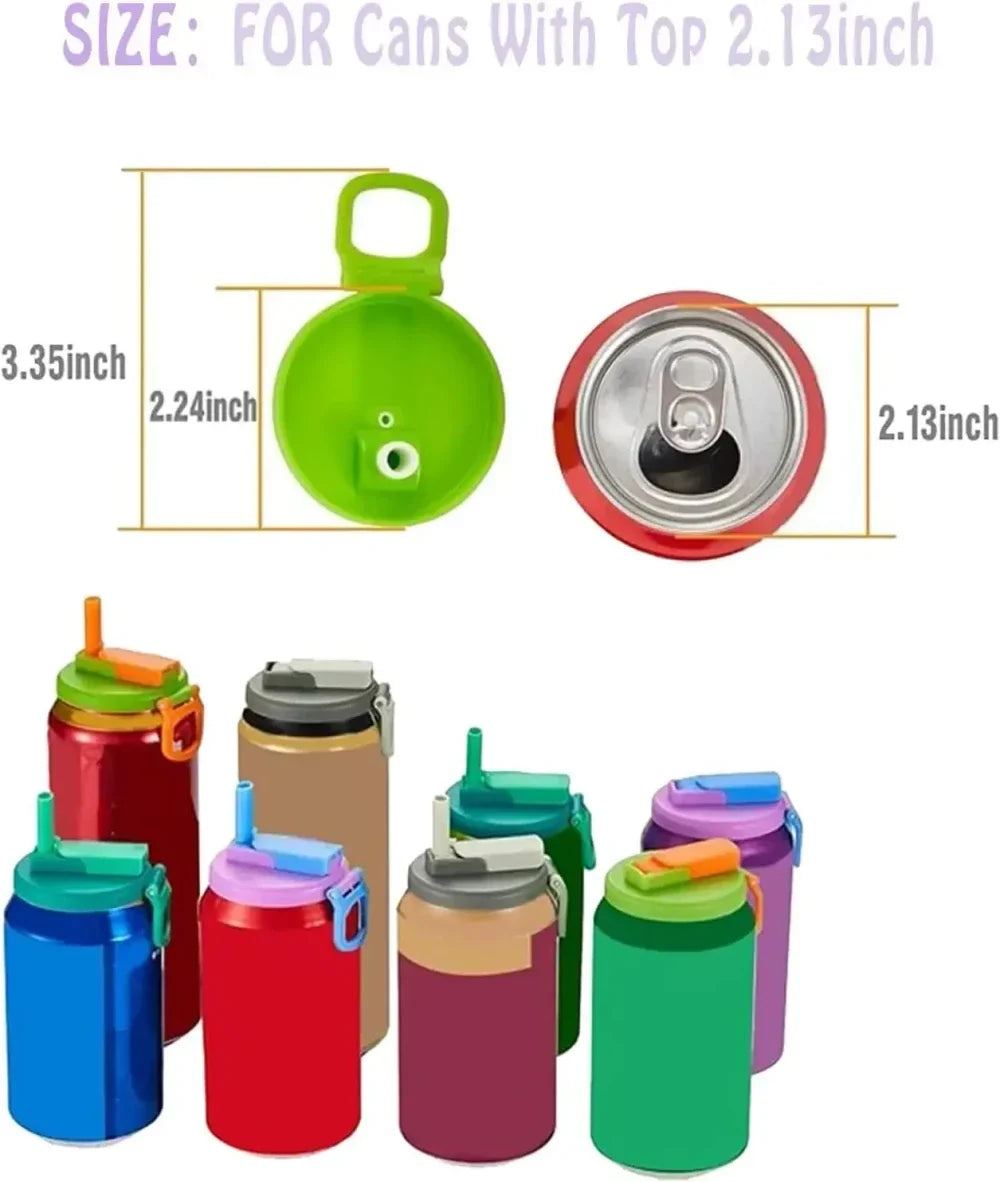 Reusable Silicone Beverage Can Lids