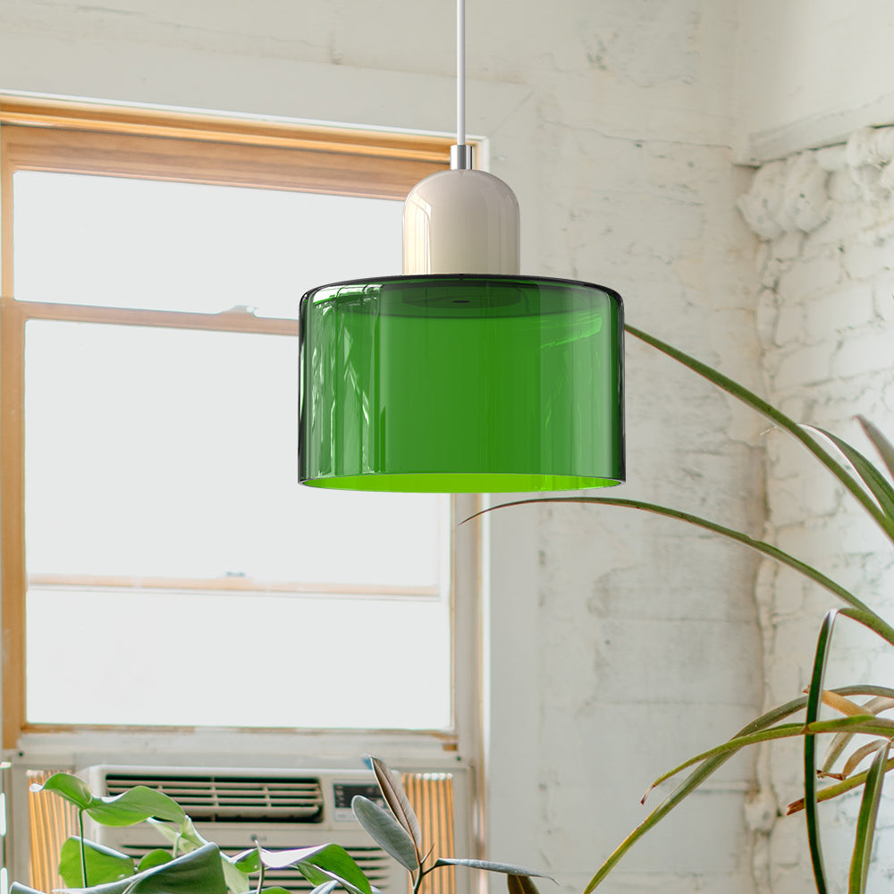 Bauhaus Glass E27 Pendant Light for Kitchen