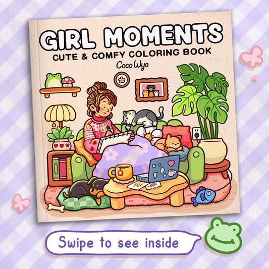 Cocowyo Girls Moment Adults and Teenagers Coloring Book - XCI0