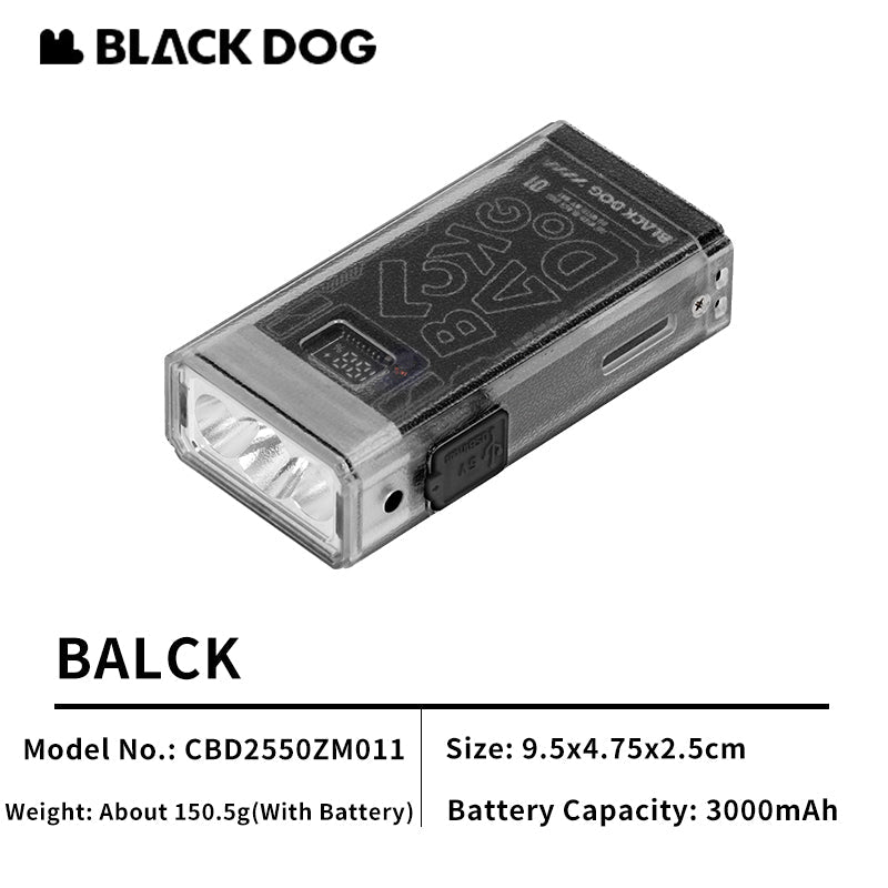 BLACKDOG STAR BOX Multifunctional Lighting Flashlight 3300LM Super Power Long Range LED Light 4 Color Torch Outdoor 3000mAh Battery IPX5 Waterproof