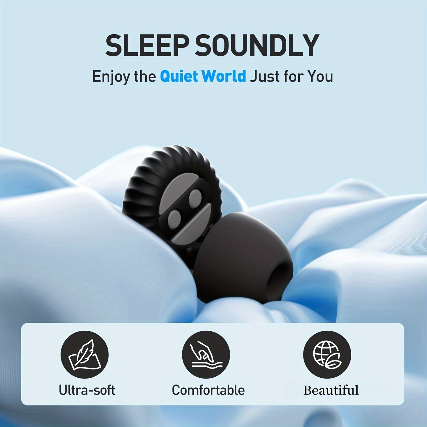 Silicone Ear Plugs for Sleeping & Swimming - TJR1V9X