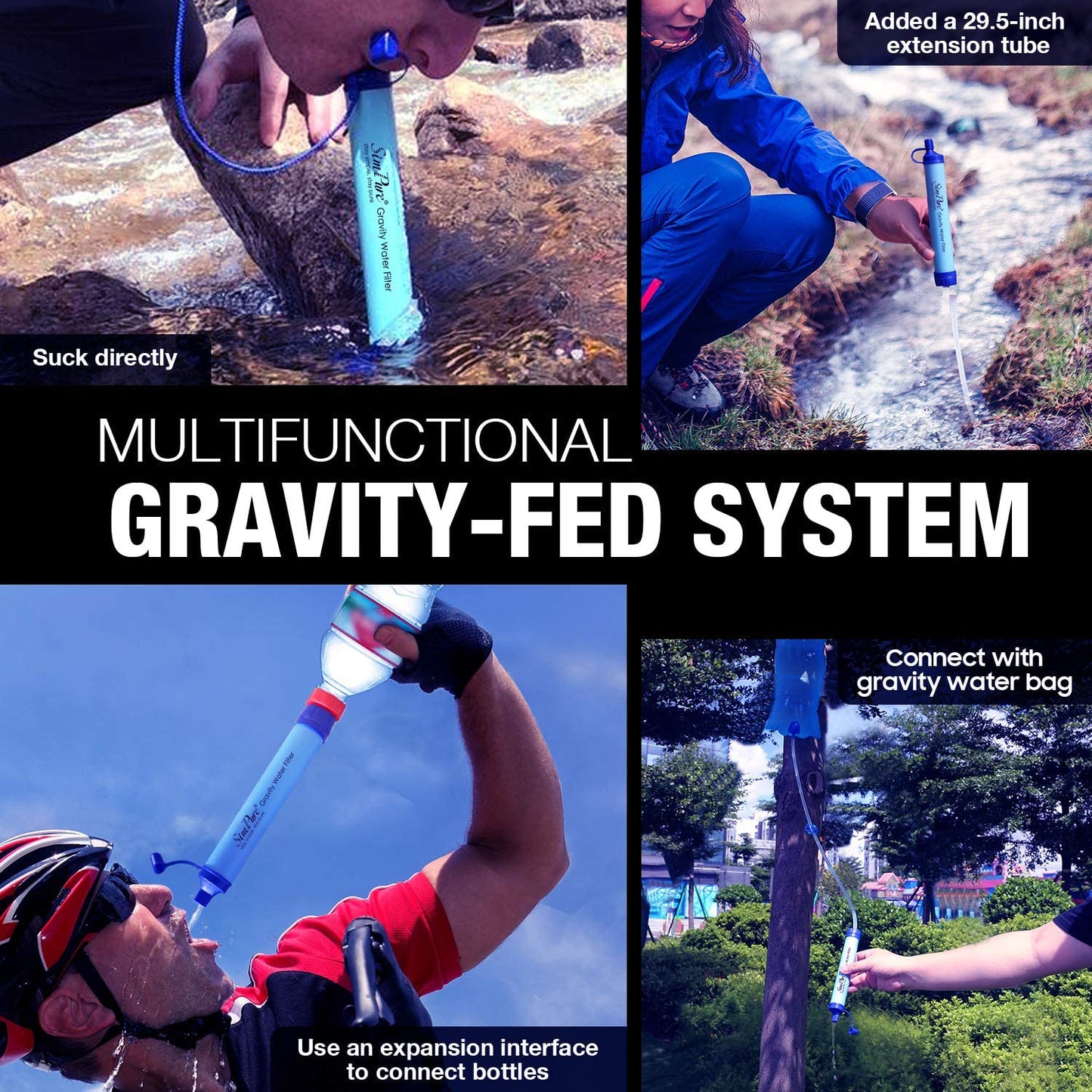 Gravity Water Filter System 3.0L