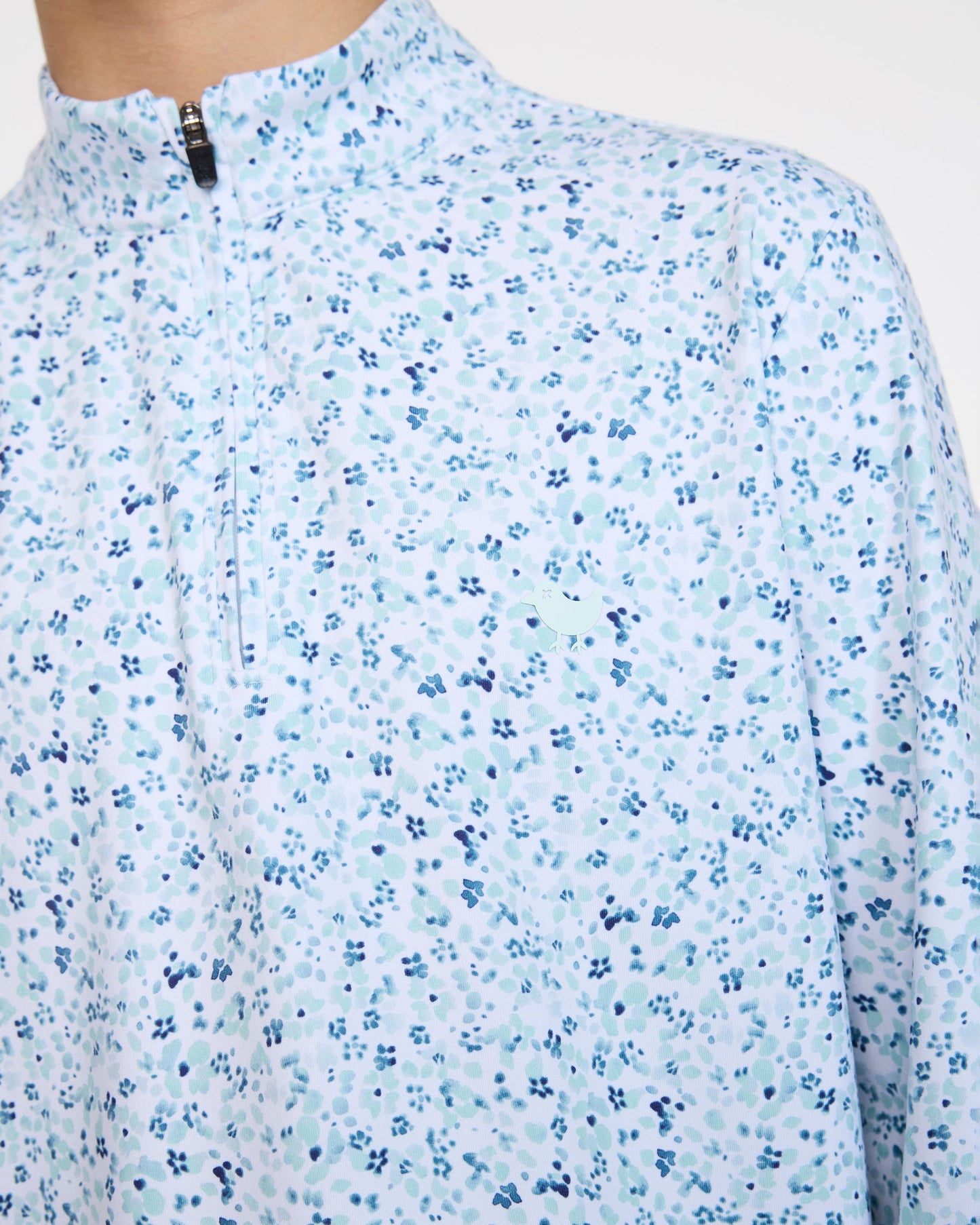 Youth Velocity Quarterzip - Mini Mood - Pale Blue