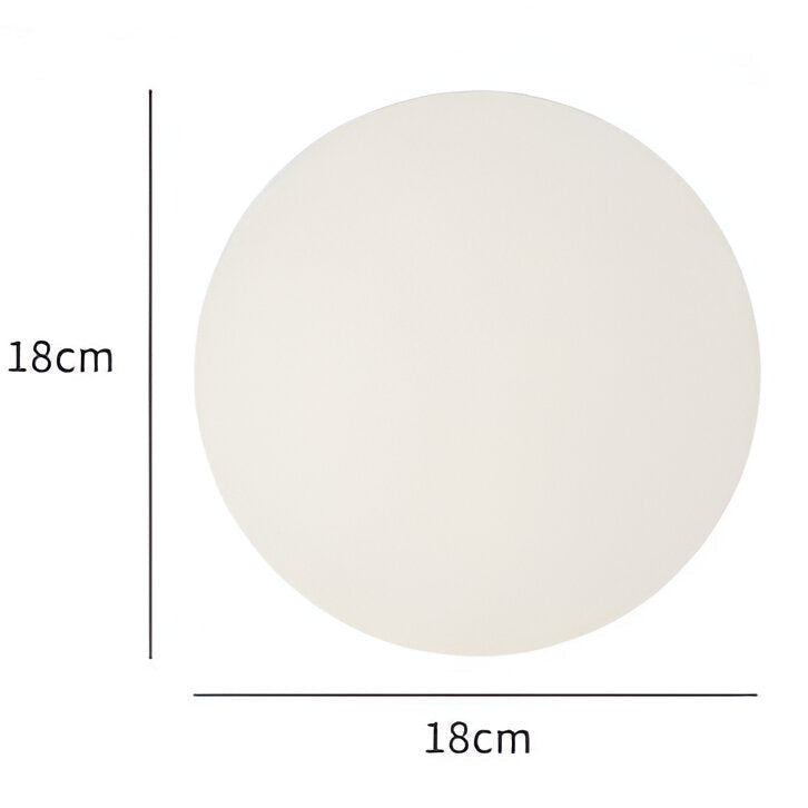 Minimalist Frosted Glass Wall Light LED Light With Iron Base