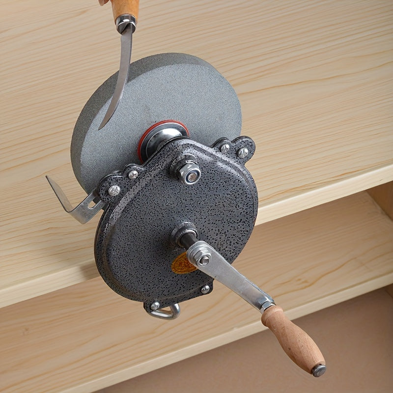 Vintage Hand Crank Knife Sharpener, No Electricity Needed – TJR7W3F