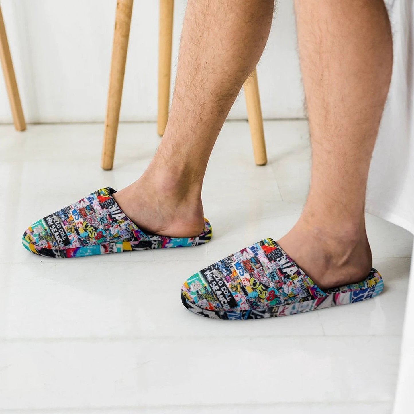Flannel Men's Cotton Slippers