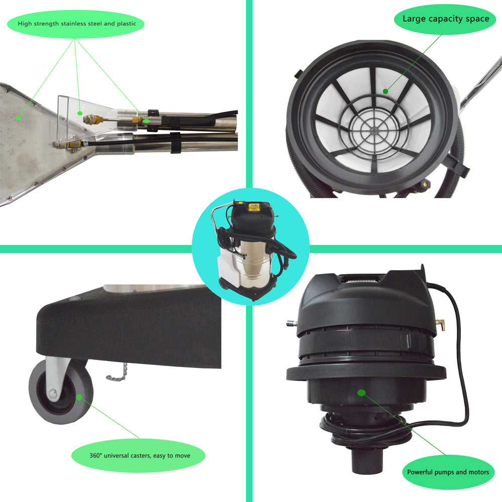 110V 2000W Carpet Extractor Machine 80L