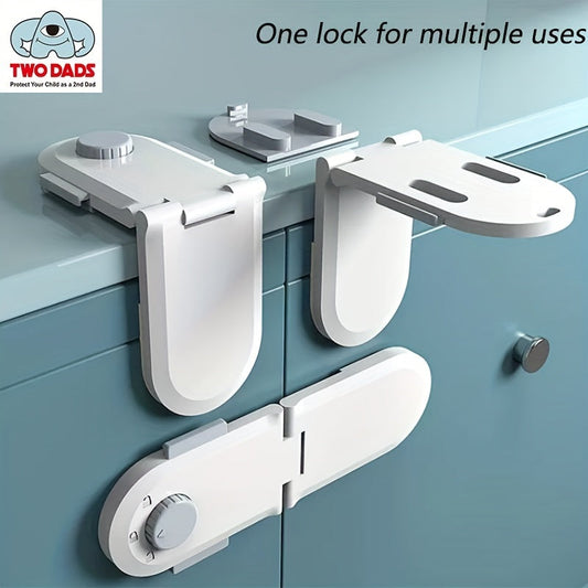 2pcs TWO DADS Safety Drawer Locks for Cabinets TJR2P9X