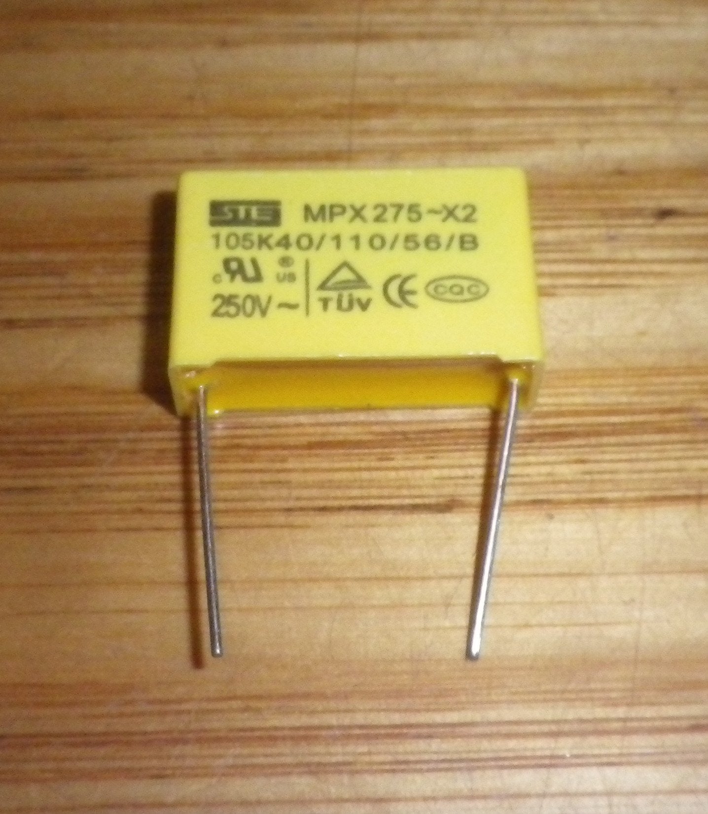 1uF 275VAC X2 Mains Suppression Capacitor - Part # 1MKPX2-275