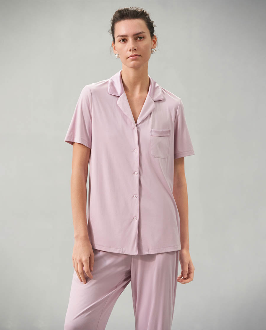 Aimer Short-Sleeve Pajama Set