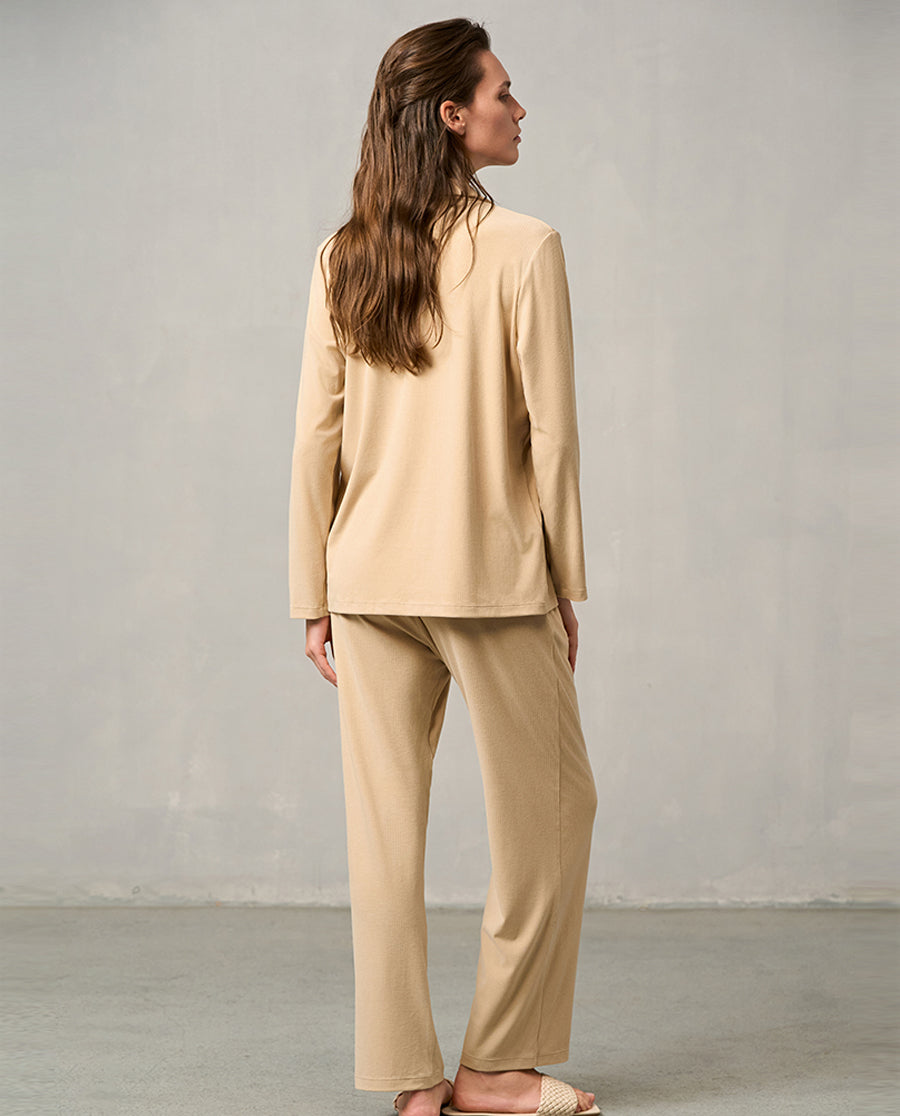 Aimer V-Neck Soft Pajama Set