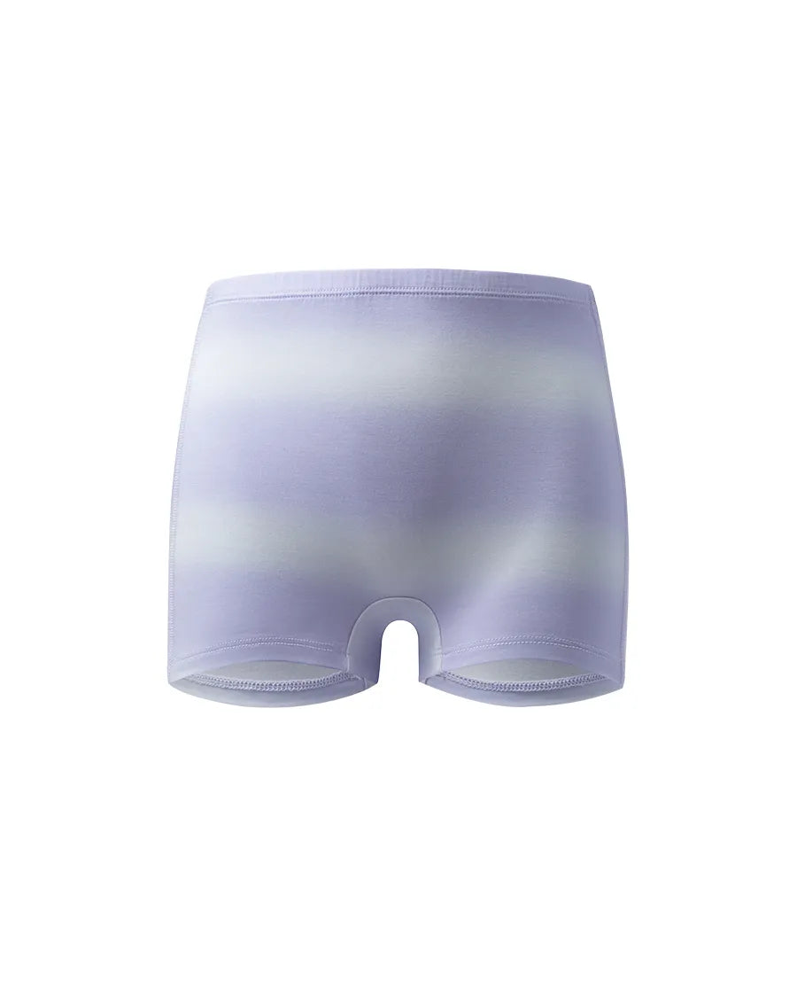 Aimer Kids Modal 3-Pack Striped Mid-Rise Boyshorts For Girls