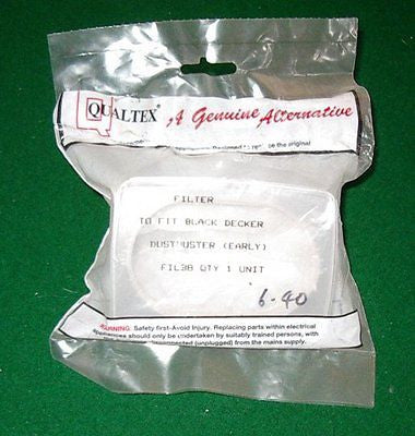 Black & Decker Dustbuster Filter - Part No. FIL38