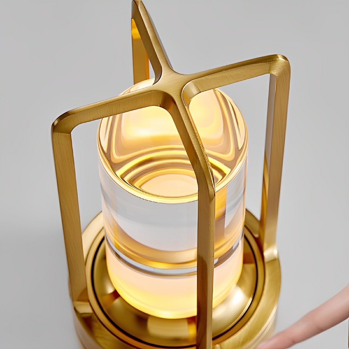 Portable Lantern Table Lamp With USB Touch Dimming