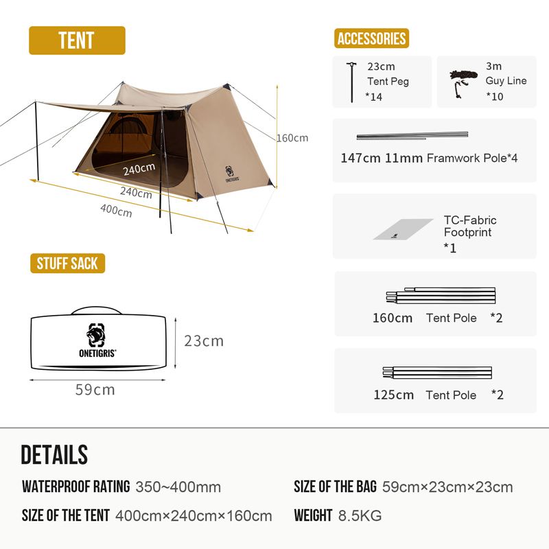 T/C SOLO HOMESTEAD Camping Tent