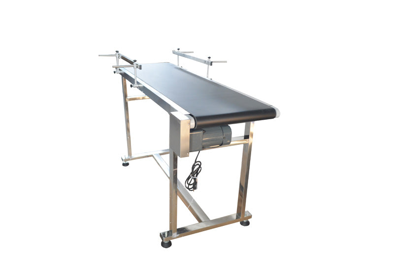 110V 1.5m PVC Conveyor Double Guardrail 40cm