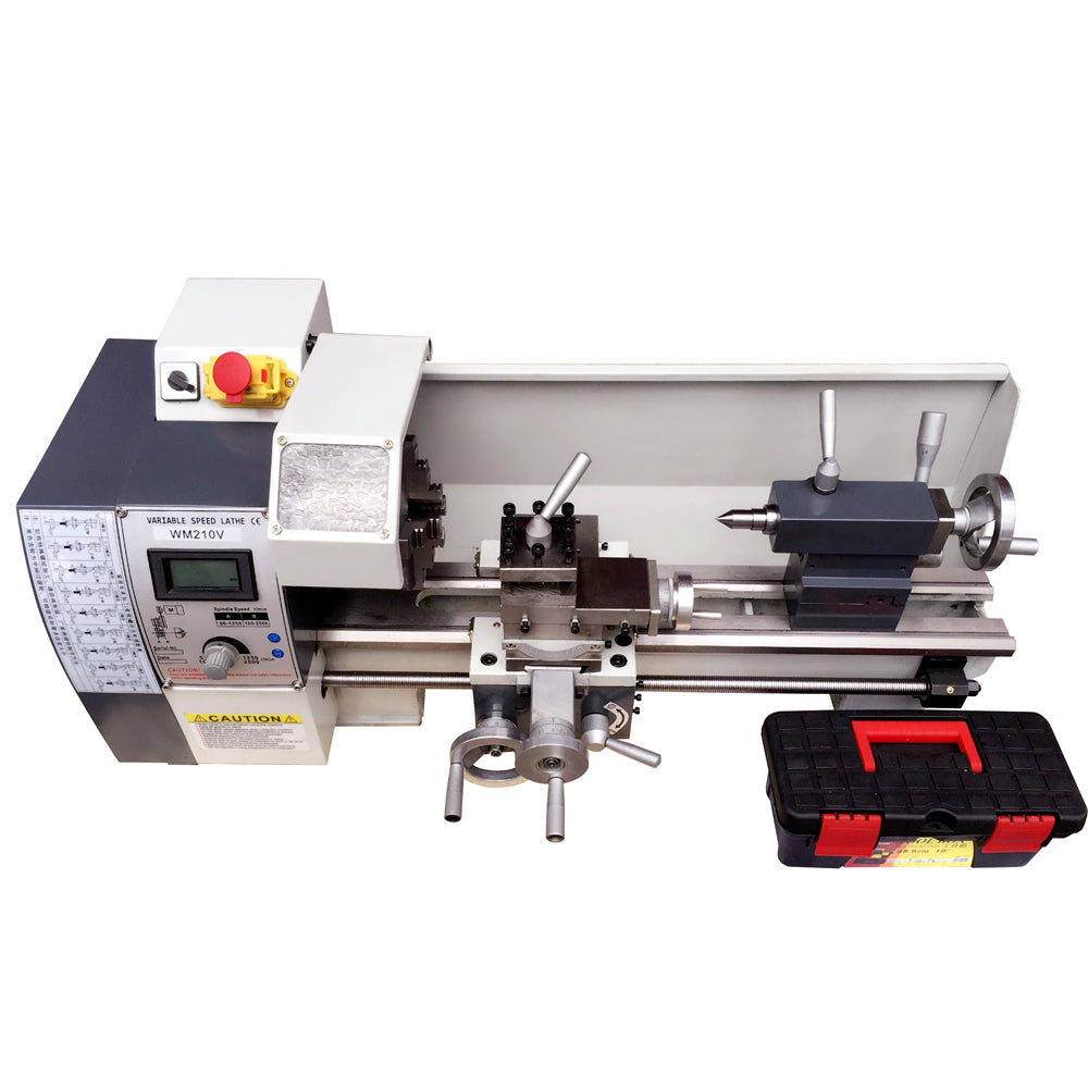 WM210V Metric Precision Metal Bench Lathe 900W