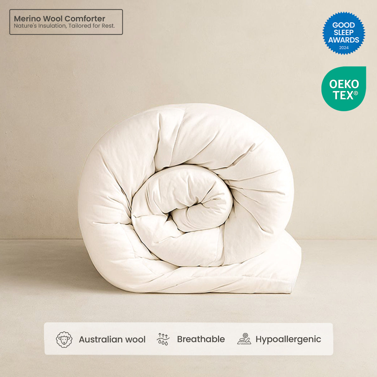 The Cloud-Light Merino Wool Comforter