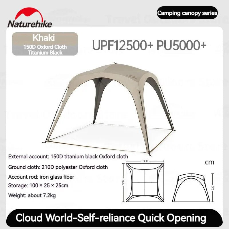 Naturehike CLOUD WORLD Series Modular Outdoor Camping Automatic Tent Canopy Multi-Functional Module Splicing Unlimited Connection Self Standing Fast
