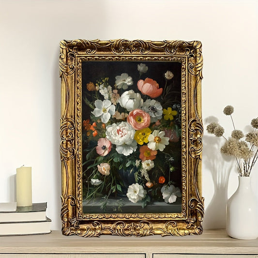 Vintage French Embossed Resin Photo Frame - L2EN