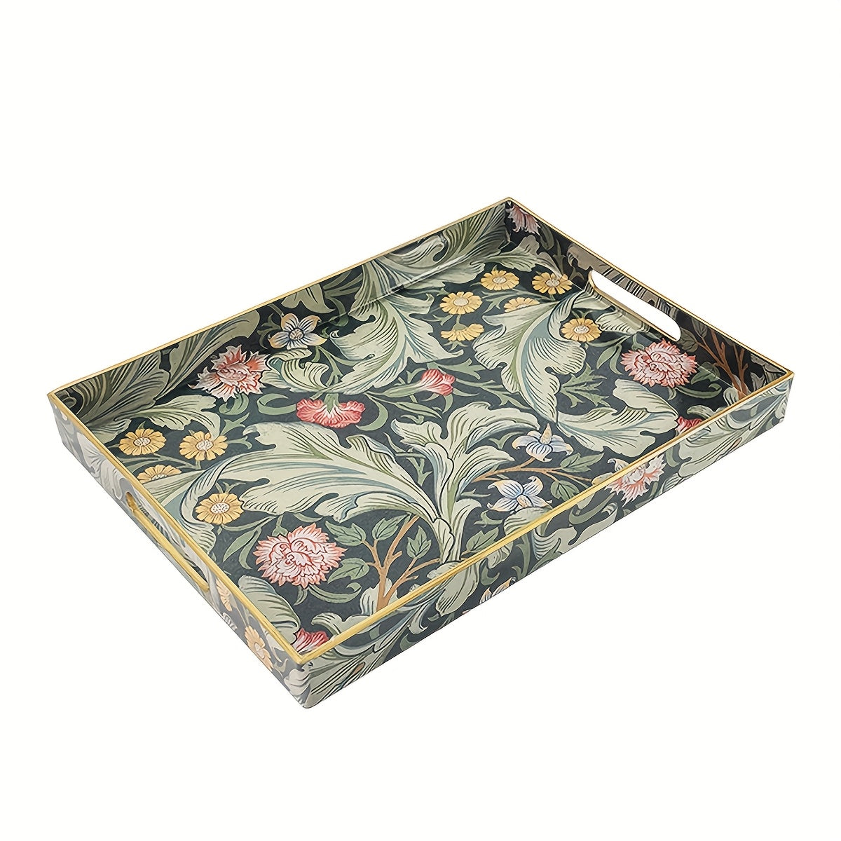 Decorative Serving Tray with Handles - SI2K