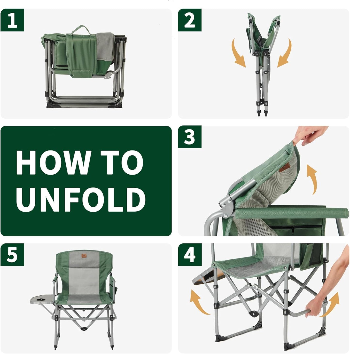 Naturehike HIGHLAND Director Chair Portable Ultralight Foldable Directors Seat up to 150kg Max Load Camping Outdoor Heavy Duty Folding Nature Hike