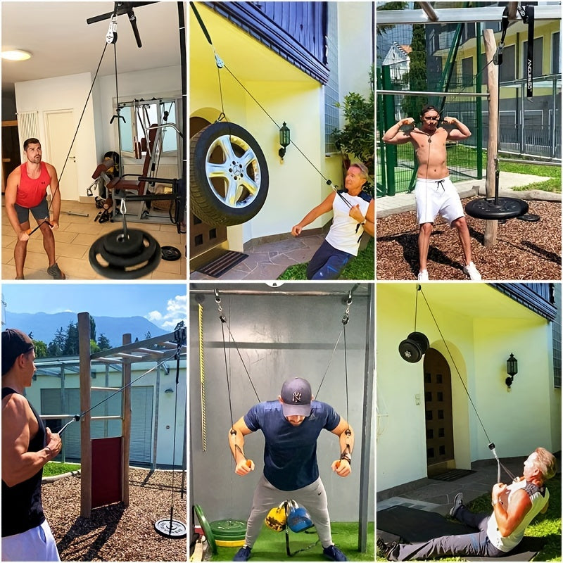 Tricep Exercise Set, Home Gym Pulley Equipment TJR1W8K