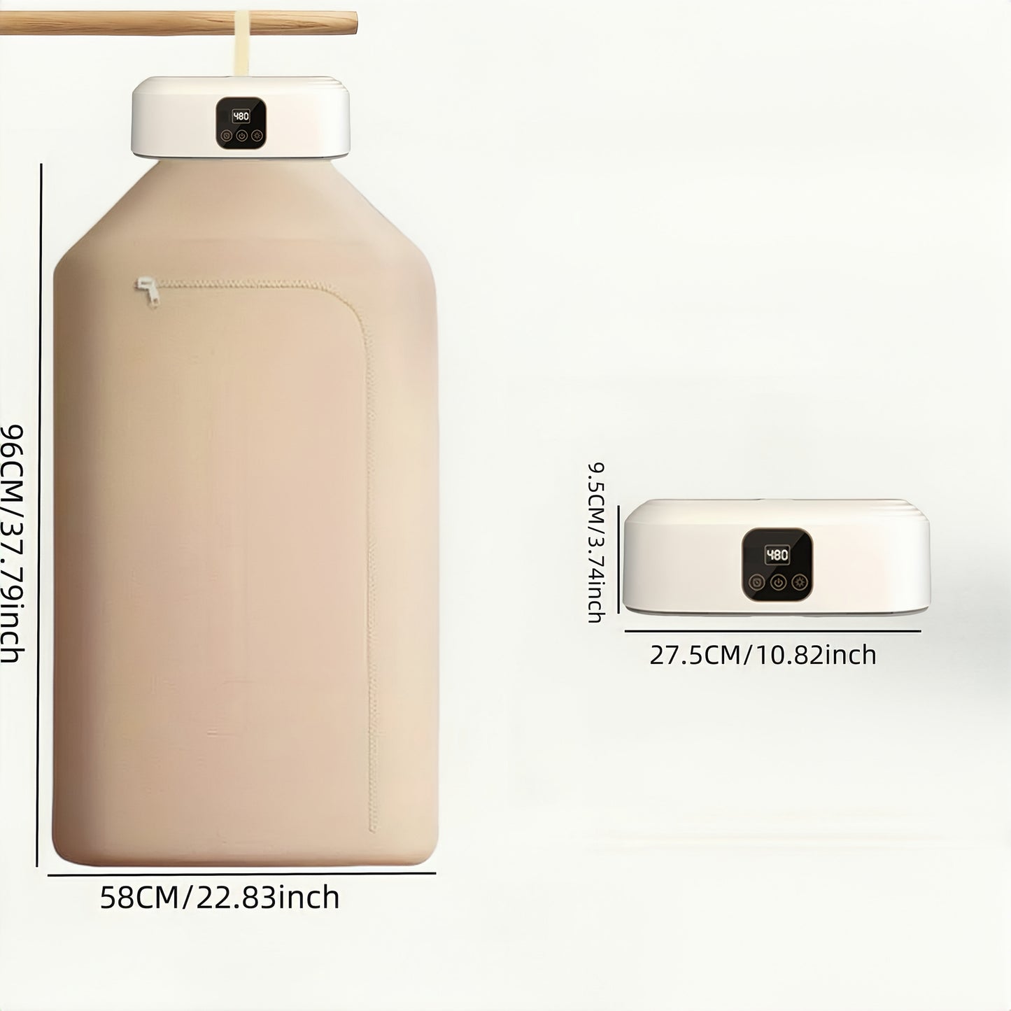 Portable Plug-In Clothes Dryer, Foldable Design TJR5M8P