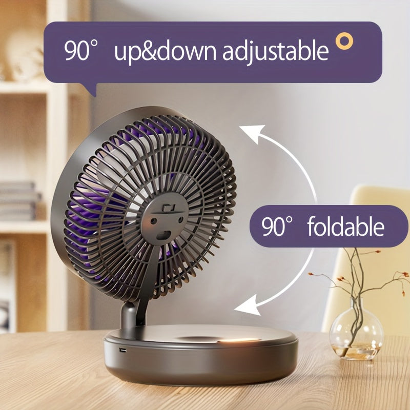 Rechargeable Circulation Fan with Adjustable Speeds - TJR3Q4Y