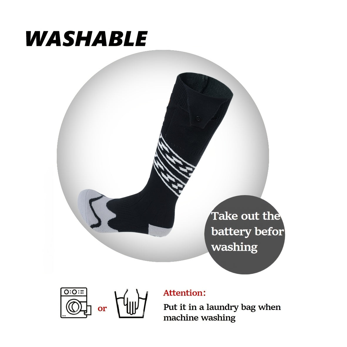 Rechargeable Heated Socks- HMT24HS