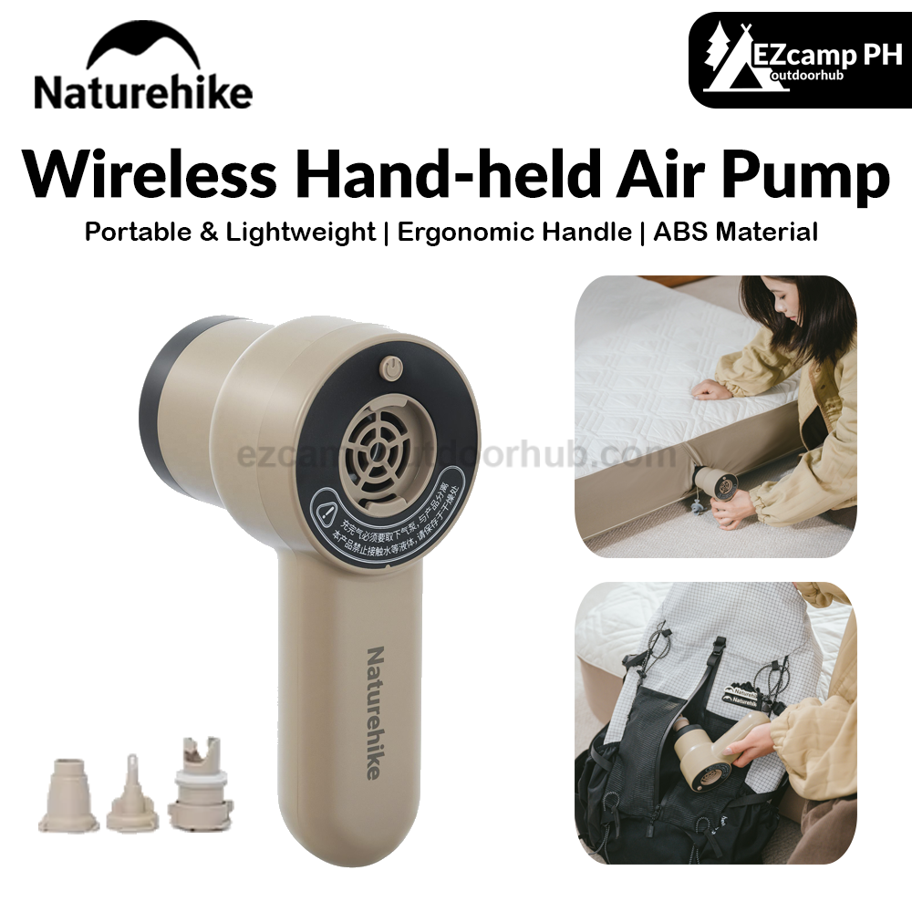 Naturehike Wireless Hand-held Air Pump Inflatable Mat Sofa Pillow Swimming Ring 120W High Pressure Air Compressor Inflator Deflator Pump