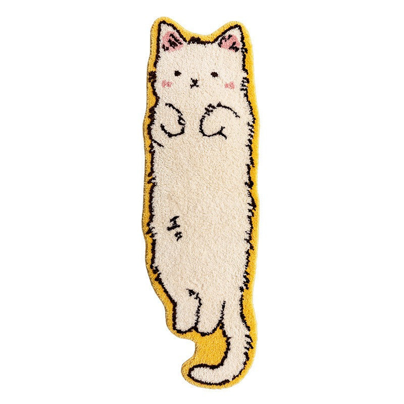 Cozy Cartoon Cat Plush Rug - S3NK