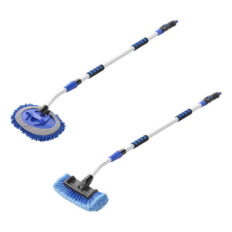 ProPlus Wasborstel telescopische steel 1,90 m met chenille microvezel en 3D wasborstelkop