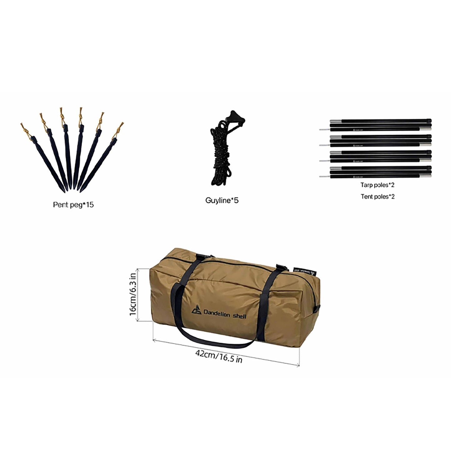 DS001 Camping Hot Tent 4 Season Tent 1-2 Person Water-resistant Wind-Resistant Lightweight