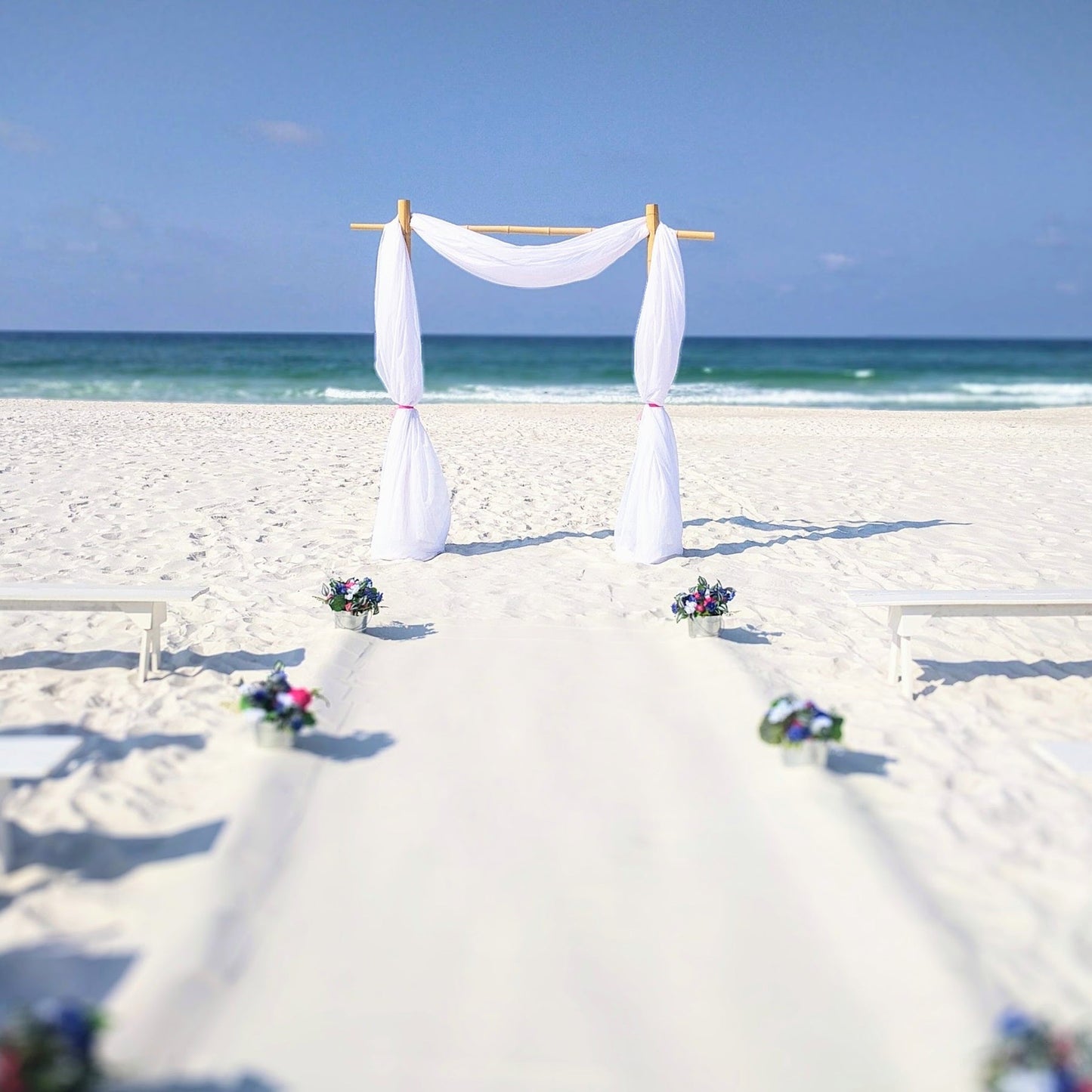 2 Post Bamboo Wedding Arbor