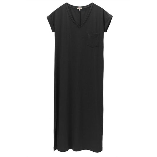 V-Neck Midi Dress