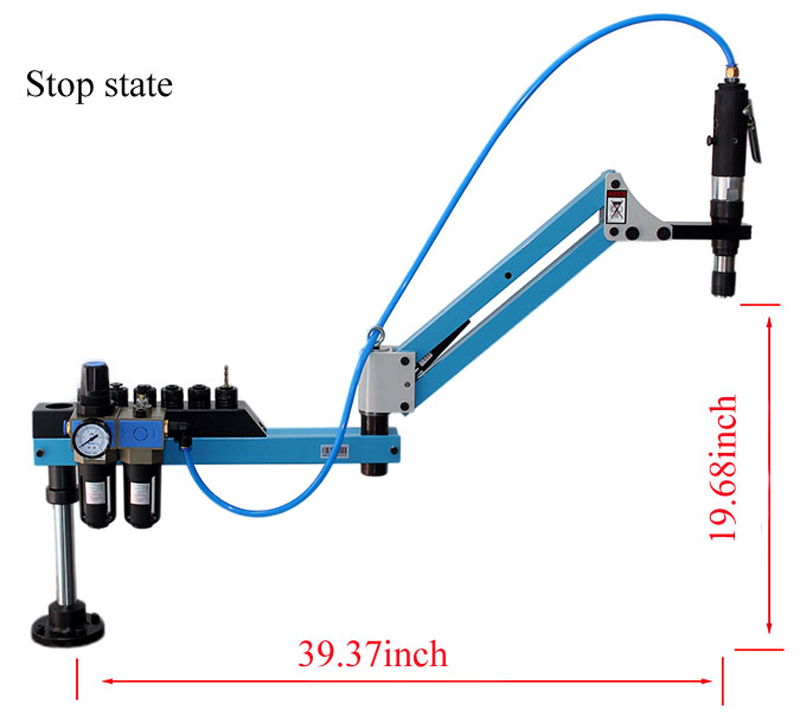 M3-M12 Universal 360°Pneumatic Tapping Machine