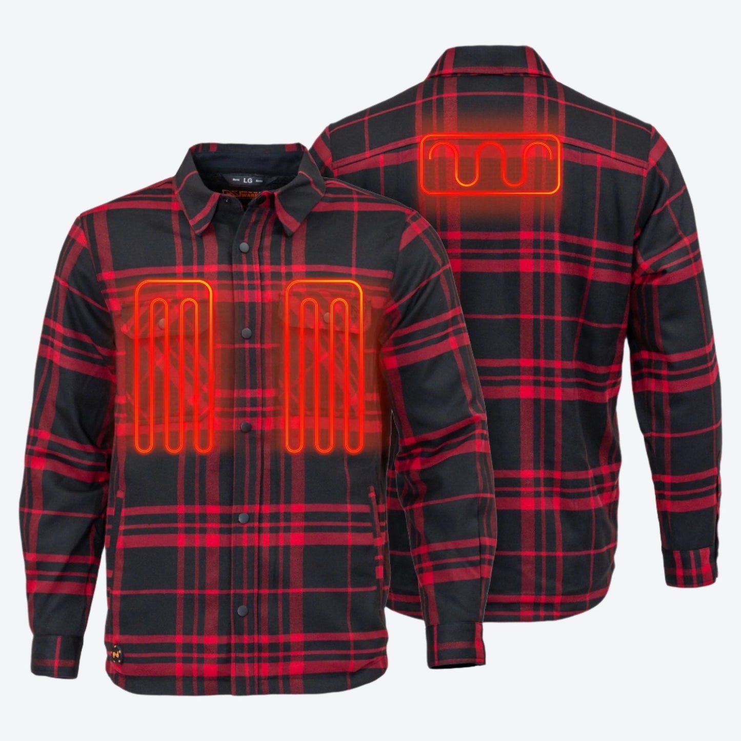 Heated Flannel Jacket Men's