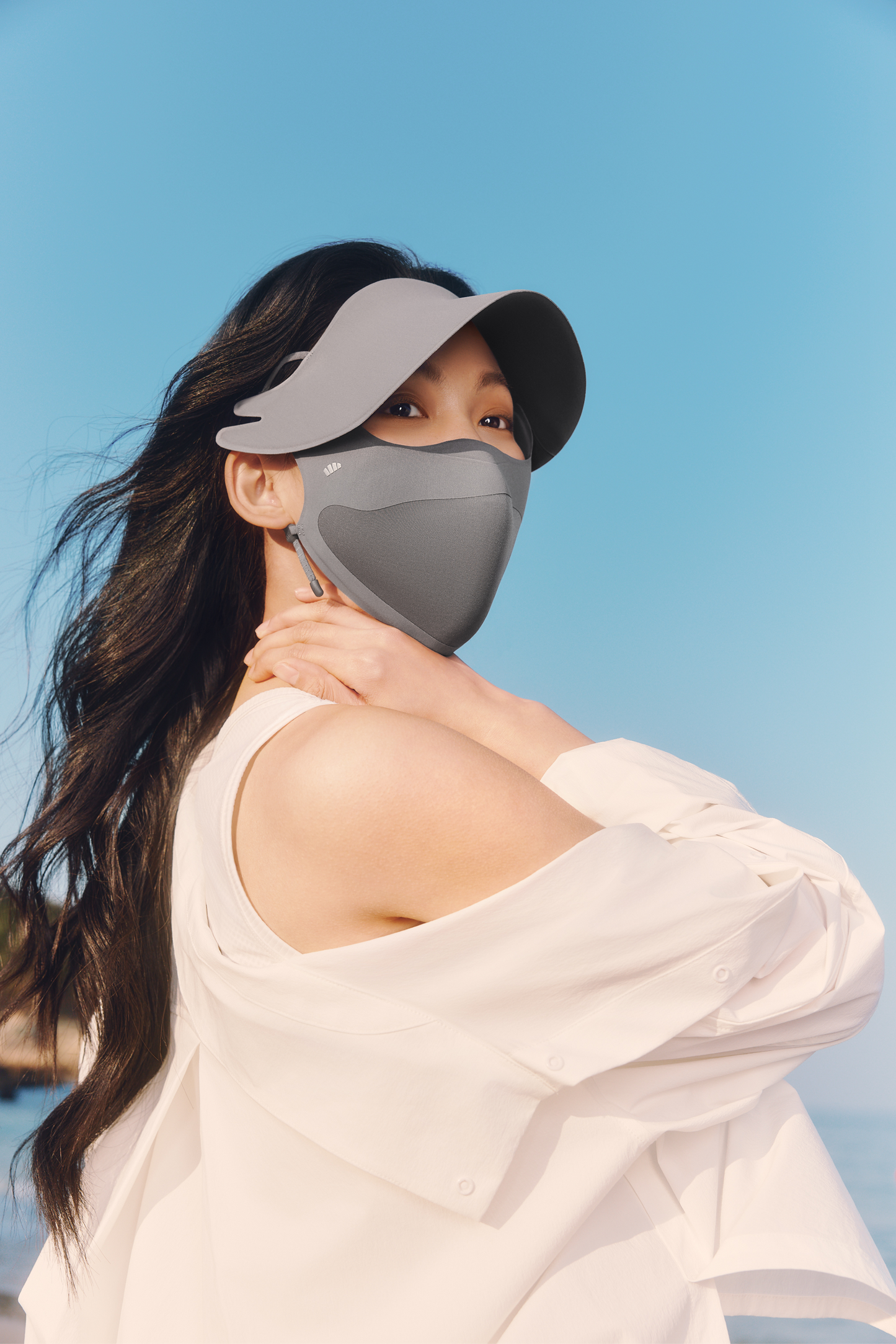 Women's Brimmed Protective Face Cover UPF 50+ SS011
