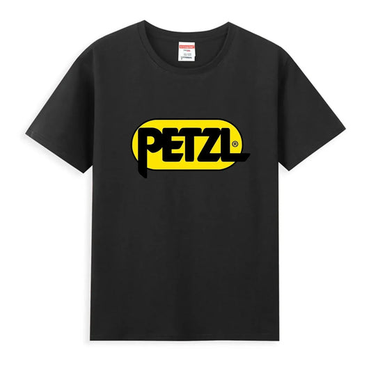 2025 Men T Shirt Casual PETZL Life Wall Climbing Hiking and Trail Running Camping Drifit T-shirt Comfortable Streetwear S-4XL